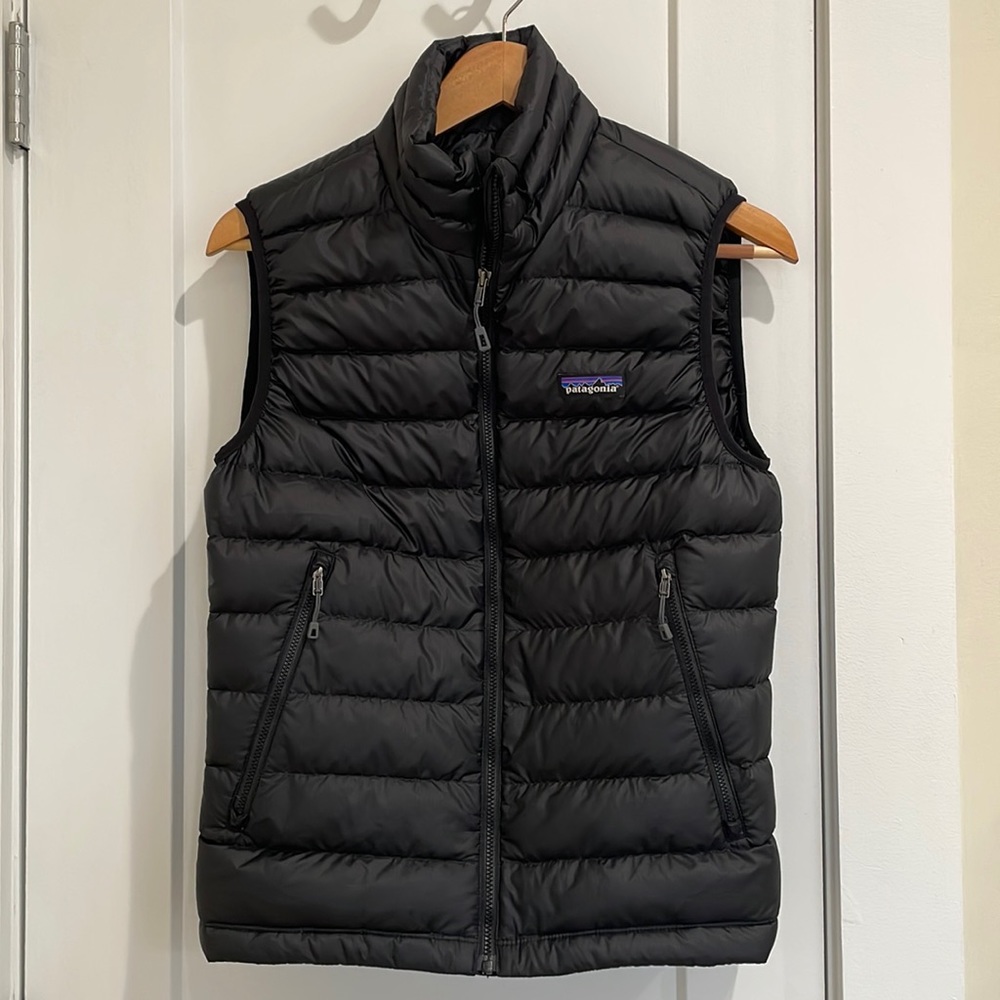 Patagonia down sweater vest xs black